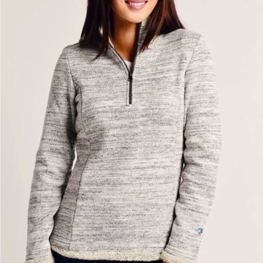 Kuhl Alaska Heather Gray Quarter-Zip Pullover